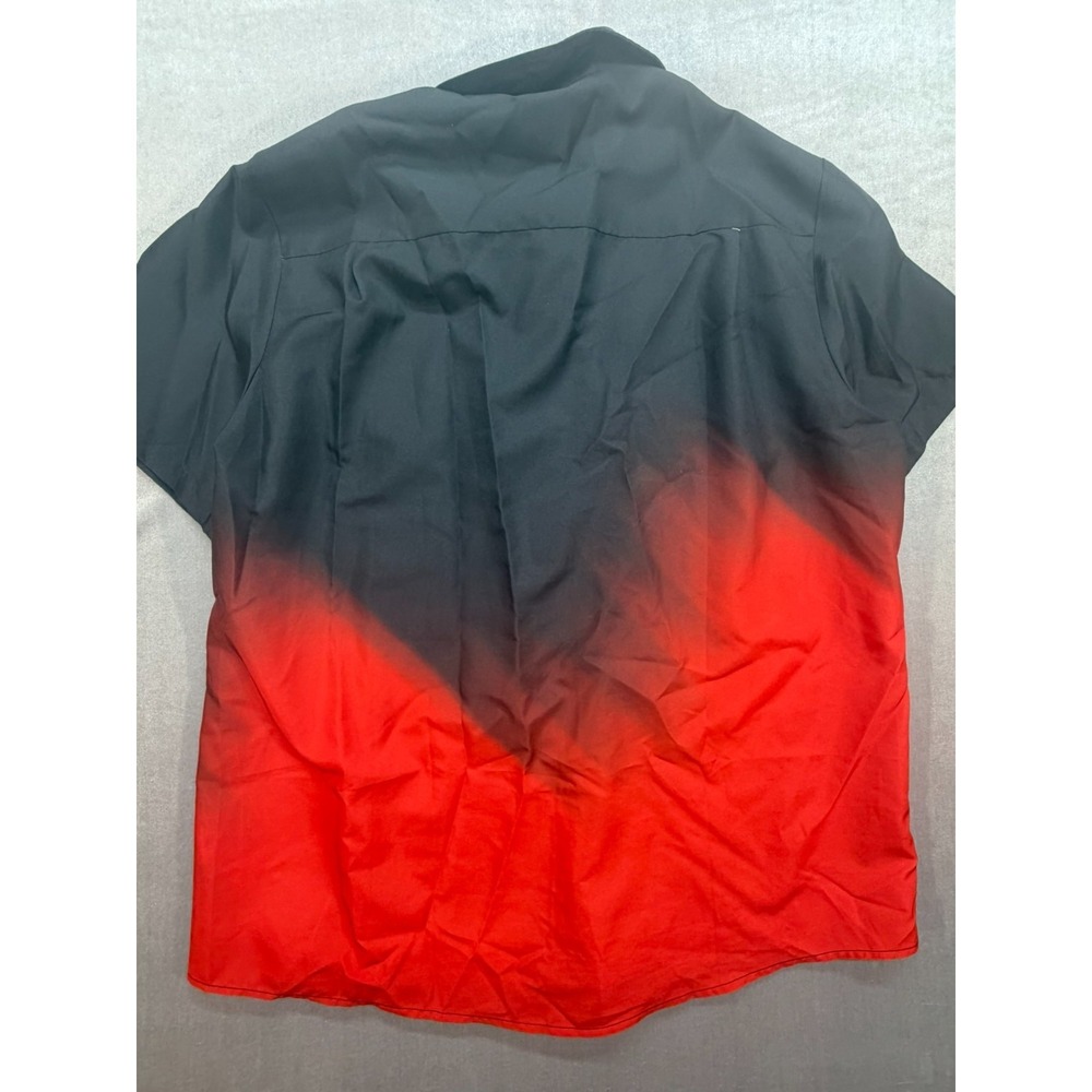 Unbranded Santa Clause Hawaiian Shirt Size XL Black Red - Picture 8 of 9